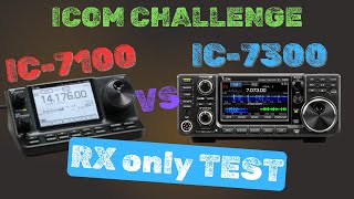 ICOM IC7100 vs IC7300  Confronto in ricezione CW  SSB [upl. by Rather]