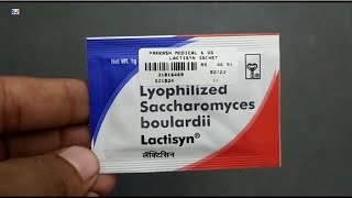 Lactisyn Sachet  Lyophilized Saccharomyces Boulardii Uses  Lactisyn Powder Uses Side effects Dose [upl. by Gusba]