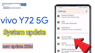 vivo Y72 5G mobile update कैसे करें how to update mobile vivo y72 5gupdate system upgrade vivo [upl. by Chema]