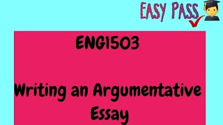 Writing an Argumentative Essay 📚ENG1501 fyp [upl. by Avraham]