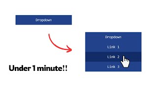 Create Dropdown Button for any Menu using pure CSS [upl. by Ronym]