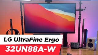 LG UltraFine Ergo 32UN88AW 4K HDR IPS Monitör İNCELEME ve 32UN880B ile Farkı [upl. by Aihsei]