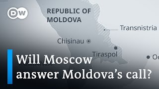 ProRussian separatists ask Moscow for protection in Moldova  DW News [upl. by Ilujna]