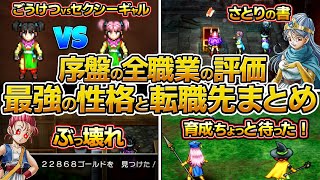 【ドラクエ3 リメイク】序盤の全職業の評価、仲間の転職先と最強の性格出し方まとめ、初心者におすすめ、取り返しが付かない要素、編成、パーティー、仲間、セクシーギャル【HD2D】 [upl. by Maxa]