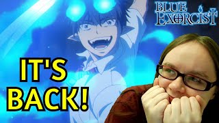 BLUE EXORCIST IS BACK  Season 3 Episode 1 Reaction [upl. by Krigsman476]