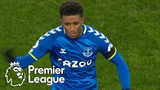 Demarai Gray pulls one back for Everton against Liverpool  Premier League  NBC Sports [upl. by Ysdnyl]