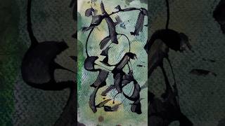 Abstr41107 An abstract painting with Pastels amp acrylic Paints [upl. by Eceryt]