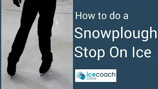 Learn how to do a snow plough stop on the ice [upl. by Asiar]