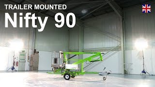 Nifty 90 Product Video  Trailer Mounted Cherry Picker from Niftylift [upl. by Blackmun529]