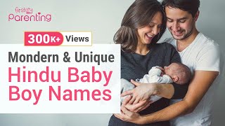 25 Modern amp Unique Hindu Baby Boy Names with Meanings [upl. by Droc]