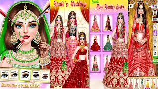 bridal makeover to style you like perfect fashionista queen doll makeover bridal stylish Raj video [upl. by Tildy]