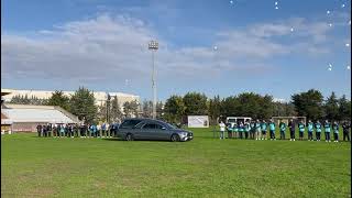 Tortoreto funerali piccolo Edoardo il saluto allo stadio [upl. by Attekram]