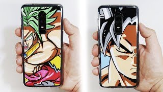 Cómo hacer fundas caseras para tu celularmóvil  DIY  Fundas de Dragon Ball [upl. by Rakia]