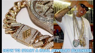 HOW TO START A JEWELRY BUSINESS WITH 1000 LIKE BEN BALLER AND TV JOHNNY  REAL GOLD AND DIAMONDS [upl. by Aihsein446]