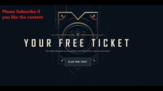 How to earn free clash ticket league of legends  free clash ticket LOL [upl. by Teria]