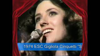 Gigliola Cinquetti  Si 1974 Live ESC [upl. by Yesteb]