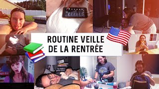 ROUTINE VEILLE DE LA RENTRÉE  Back To School USA 🇺🇸📚 [upl. by Egidius668]