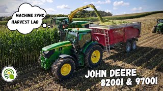 JOHN DEERE 8200i amp 9700i à lensilage de maïs  Machine Sync amp Harvest Lab  AGRIVISION [upl. by Rexanna518]