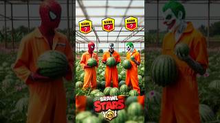 Brawlstar Rank 28 💪 Prison watermelon 🍉 Artist 🎯spiderman brawlstars marvel dc avengers [upl. by Ermentrude]