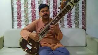 Sitar Basic Lesson  5  Alankar 1 [upl. by Einehpets]