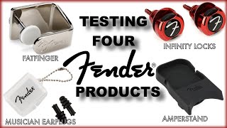 Trying out the new Fender Amperstand and 3 other Fender guitar accessories Are they worth it [upl. by Ilaire675]