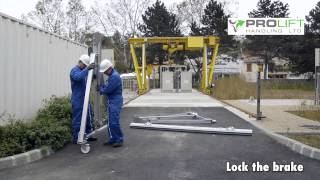 PROLIFT  GUIDE TO ASSEMBLY OF MOBILE AFRAME GANTRY [upl. by Suirred]