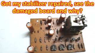 Got my stabilizer repaired see the damaged board and why [upl. by Eirrac]