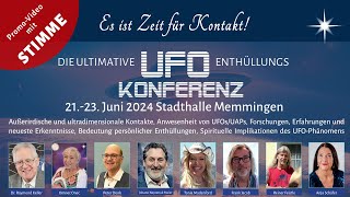 UFOKonferenz 2123 Juni 2024 🛸 PromoVideo mit STIMME von Anja Schäfer [upl. by Anaejer]