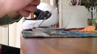 Installing a Pinlock insert onto a Schuberth S2 face shield [upl. by Seyler]