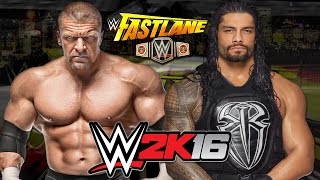 Triple H vs Roman Reigns WWE Championship Match [upl. by Meldon588]