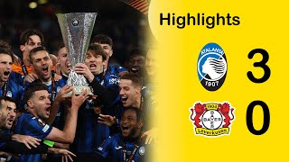 Europa League final Atalanta 30 Leverkusen Highlights [upl. by Stanislas]