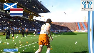 Escocia vs Holanda  1978 FIFA World Cup  Primera Fase [upl. by Ybbor]