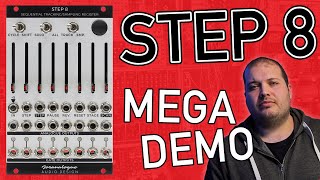 The Creative amp Advanced Sequential Functions of Step 8 from Joranalogue  Eurorack MEGA DEMO [upl. by Jaban219]