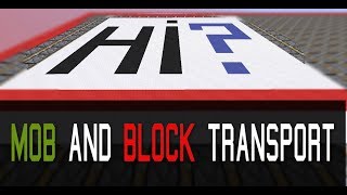 Block amp Entity Conveyor Fast Versatile Easy to build  No ModsCommands  Minecraft 112 [upl. by Drwde22]