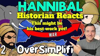 The Second Punic War  OverSimplified Part 2 Reaction [upl. by Ethban]