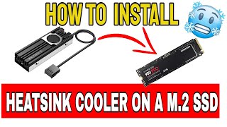 HOW TO INSTALL HEATSINK COOLER ON AN M2 SSD  FULL STEP BY STEP TUTORIAL amp REVIEW [upl. by Annekcm]