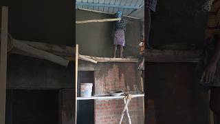 Toilet Wall Plastering sharjunsdiary construction trending shorts a1mahal shortsfeed ytshorts [upl. by Alleram]