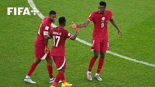 Qatars First Goal At The FIFA World Cup [upl. by Ticon]