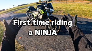 Riding a Ninja for the First Time [upl. by Sill]