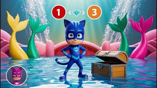 Catboy Has A Girlfriend But She Is A Mermaid  Catboys Life Story  Pj Masks 2D Animation [upl. by Suiramad]