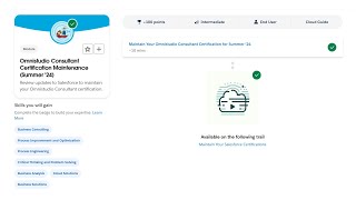 Omnistudio Consultant Certification Maintenance Summer 24  Salesforce Trailhead [upl. by Reifnnej]