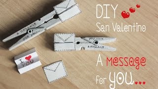 DIY IDEE REGALO  FAI DA TE  mollette messaggi [upl. by Francis]