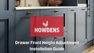 Drawer Front Height Adjustment Guide [upl. by Uzzial]