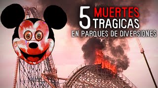 Top 5 ACCIDENTES en PARQUES DE DIVERSIONES terror horror disney [upl. by Gathard]