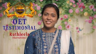 Ruthleela  OET Testimonial  BGHUD INSTITUTE [upl. by Ysied773]