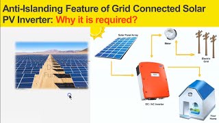 Anti Islanding Features of Grid Connected Solar PV System why it is required solarsystem [upl. by Psyche]