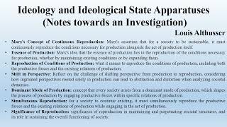 Althussers Ideology and Ideological State Apparatuses Notes towards an Investigation Summary [upl. by Orsino]