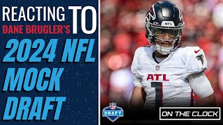 The Athletic Dane Brugler 2024 NFL Mock Draft  2nd Round  On The Clock  Mock Draft Reaction [upl. by Alejandrina]