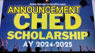 ANNOUCEMENT CHED SCHOLARSHIP APPLY NOW NA [upl. by Sashenka594]