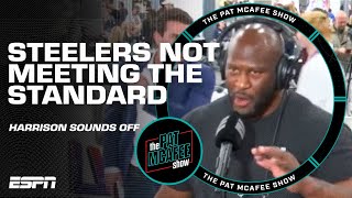 James Harrison BELIEVES the Steelers arent meeting the Pittsburgh standard 🗣️  The Pat McAfee Show [upl. by Amend]